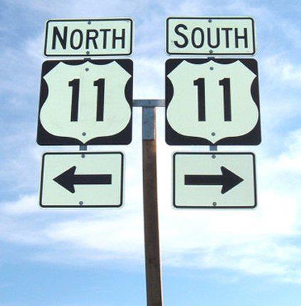 eleven-sign-post